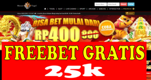 MACANTOGEL: Freebet 25k Gratis Tanpa Deposit
