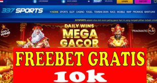 337SPORTS: Freebet 10k Gratis Tanpa Deposit