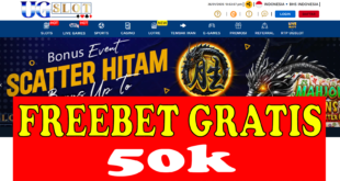 Freebet Perdana 50k Gratis Dari UGSLOT
