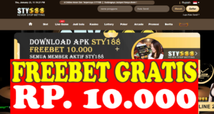 STY188: Freebet Gratis 10k Tanpa Deposit