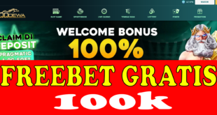 QQDEWA: Freebet Mingguan 100k Gratis Untuk Member Aktif