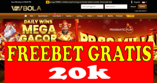 WWBOLA: Freebet 20k Gratis Tanpa Deposit