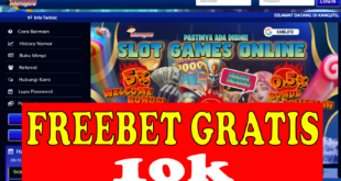 KANGJITU: Freebet 10k Tanpa Deposit Untuk 100 Pendaftar Pertama