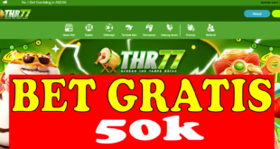 THR77: Betgratis 50k Gratis Tanpa Deposit