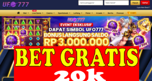 Freebet 20k Gratis Khusus Slot Game dari UFO777